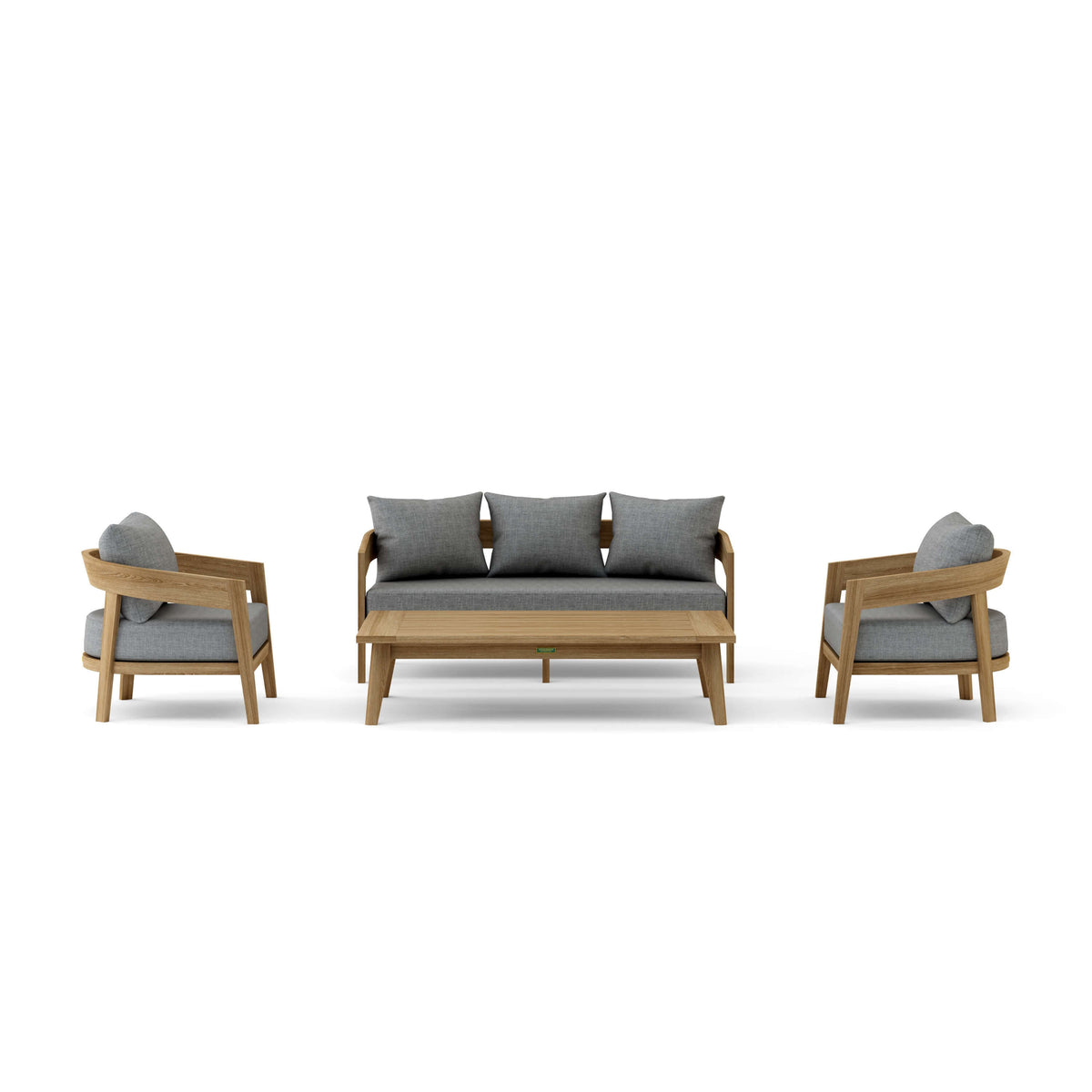 Anderson Teak Toscana 4 Piece Outdoor Set in Outdoor Setting