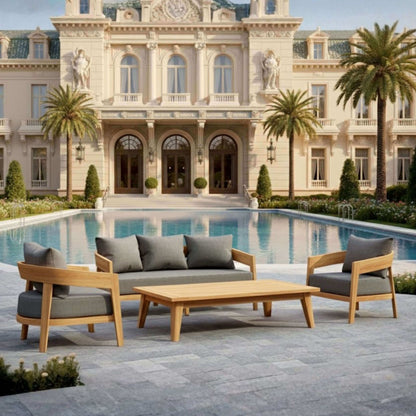 Anderson Teak Toscana 4 Piece Outdoor Set View Showing Product Profile