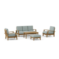 Anderson Teak Brianna 5-Piece Outdoor Deep Seating Set with Sofa