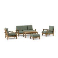 Anderson Teak Brianna 5-Piece Outdoor Deep Seating Set with Sofa