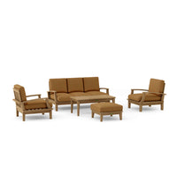 Anderson Teak Brianna 5-Piece Outdoor Deep Seating Set with Sofa