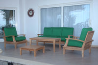 Anderson Teak Brianna 5-Piece Outdoor Deep Seating Set with Sofa