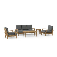 Anderson Teak Brianna 5-Piece Outdoor Deep Seating Set with Loveseat