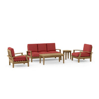 Anderson Teak Brianna 5-Piece Outdoor Deep Seating Set with Loveseat