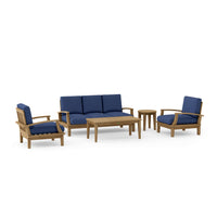 Anderson Teak Brianna 5-Piece Outdoor Deep Seating Set with Loveseat