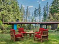 Anderson Teak Brianna 6-Piece Outdoor Deep Seating Set with Round Table