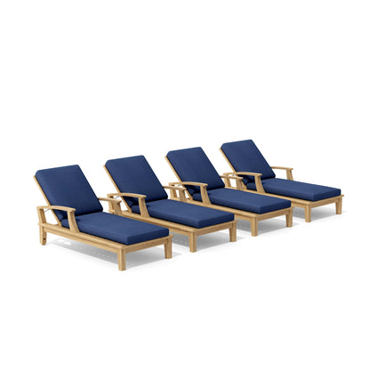 Anderson Teak Brianna 4-Piece Sun Lounger Set