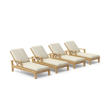 Anderson Teak Brianna 4-Piece Sun Lounger Set