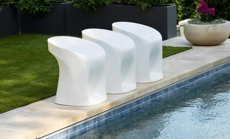 Ledge Lounger Signature Barstool Counter Height is designed for versatility, this bar-height barstool is perfect for swim-up bars, poolside socializing, or deck setups, allowing you to create a vibrant and inviting atmosphere.