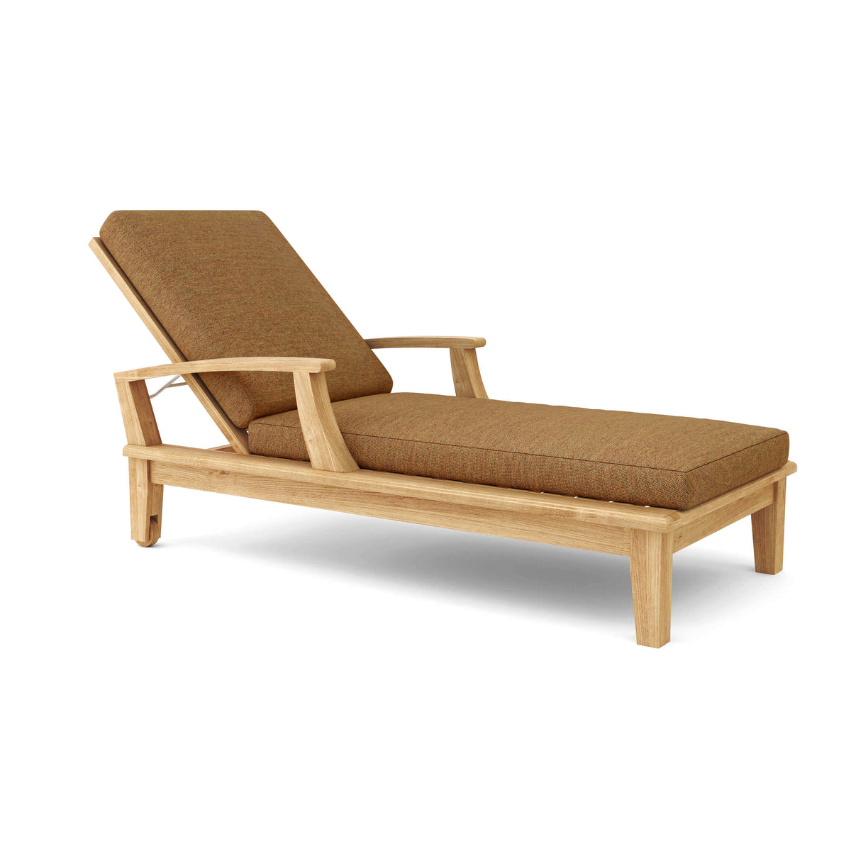 Sunbrella Canvas Teak Cushion Color Option for Anderson Teak Brianna Sun Lounger