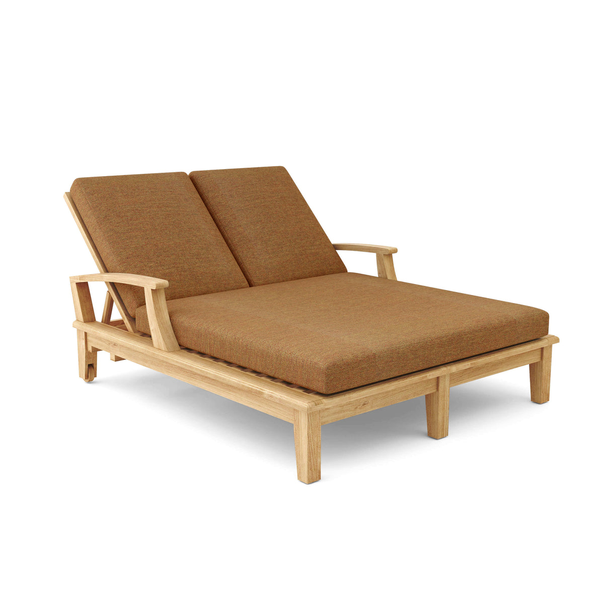 Sunbrella Canvas Teak Cushion Color Option for Anderson Teak Brianna Double Sun Lounger