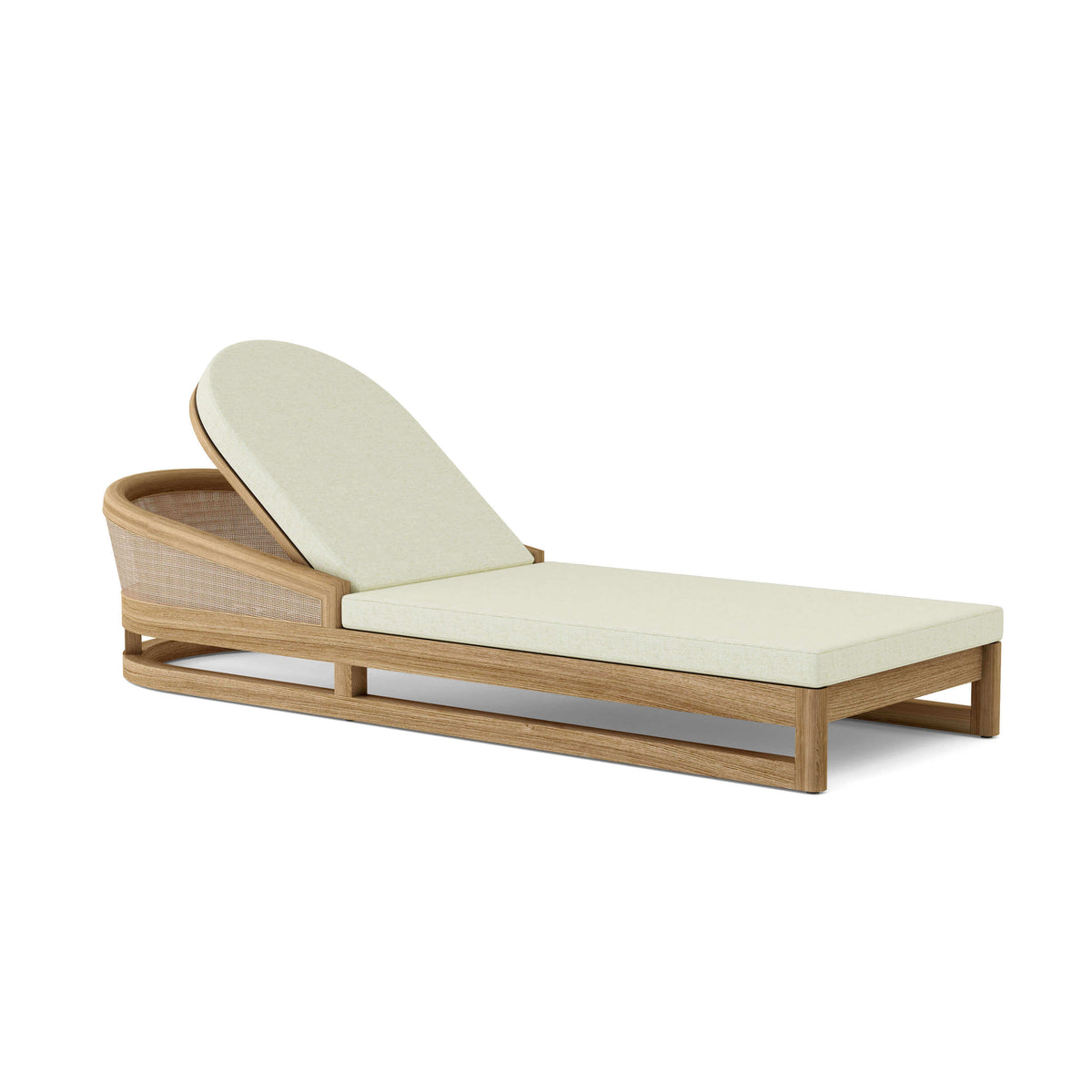 Sunbrella Canvas Natural Cushion Color Option for Anderson Teak Catania Chaise Lounger