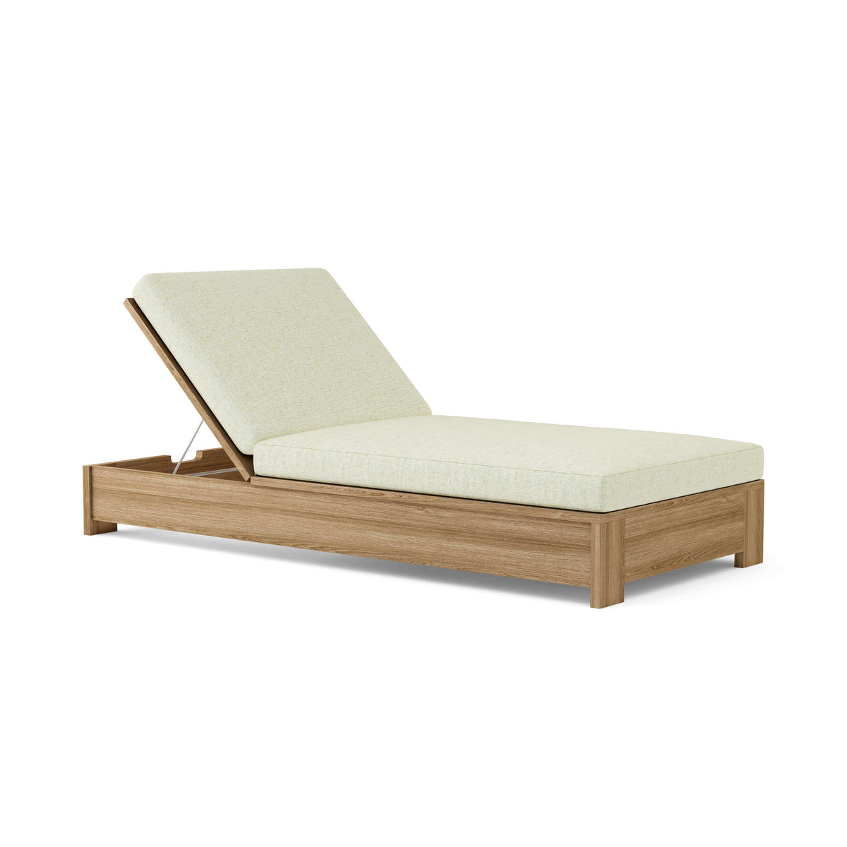 Sunbrella Canvas Natural Cushion Color Option for Anderson Teak Madera Sun Lounger