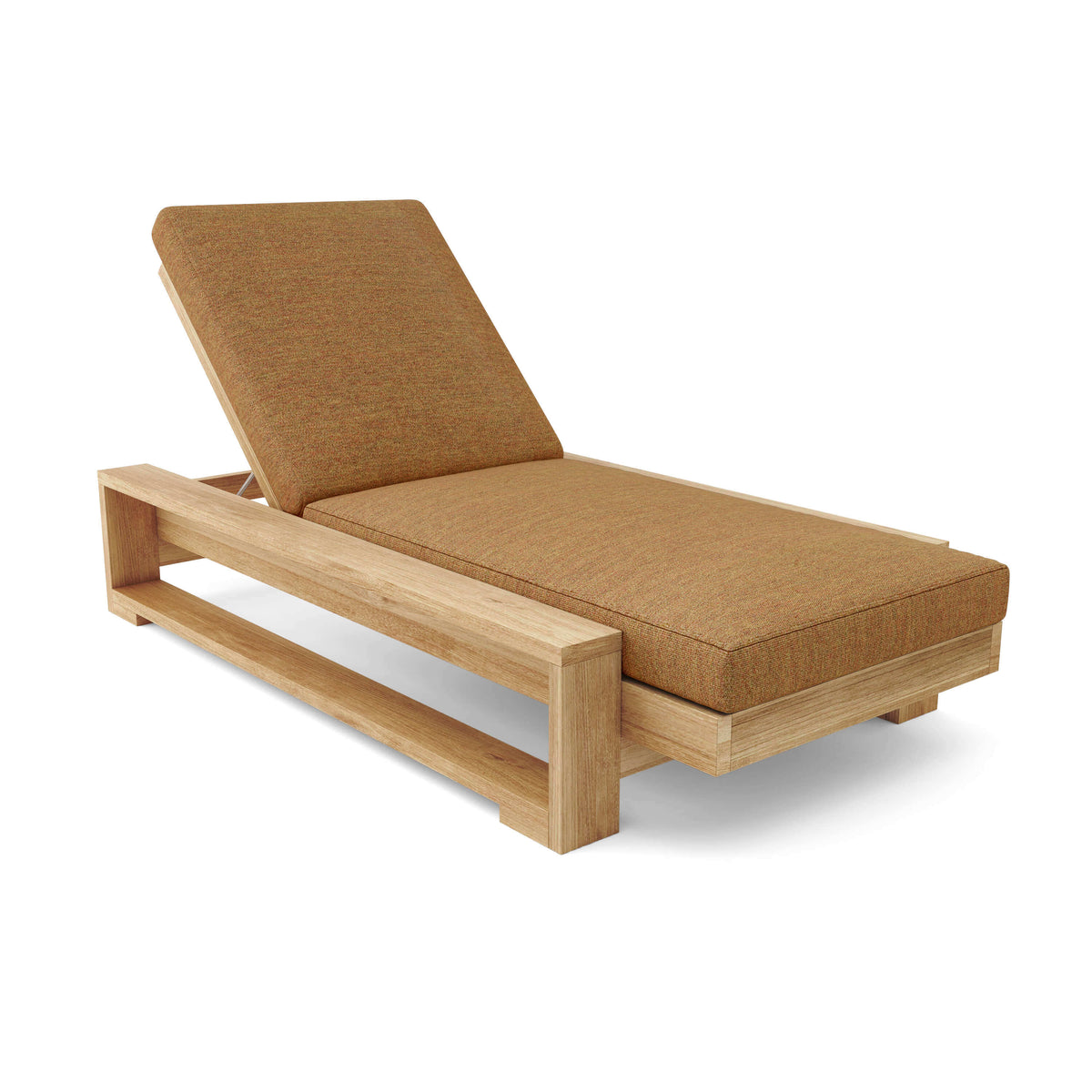 Sunbrella Canvas Teak Cushion Color Option for Anderson Teak Capistrano Sun Lounger