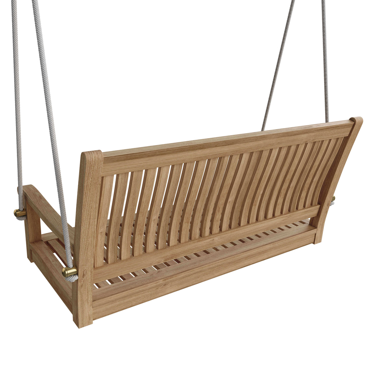 Anderson Teak Del Amo 48 Straight Swing Bench — Spacious Outdoor Daybed for Reclined Comfort