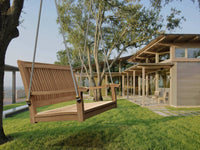 Anderson Teak 4-foot straight outdoor teak wood swing bench