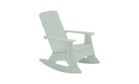 Light green rocking chair on a white background