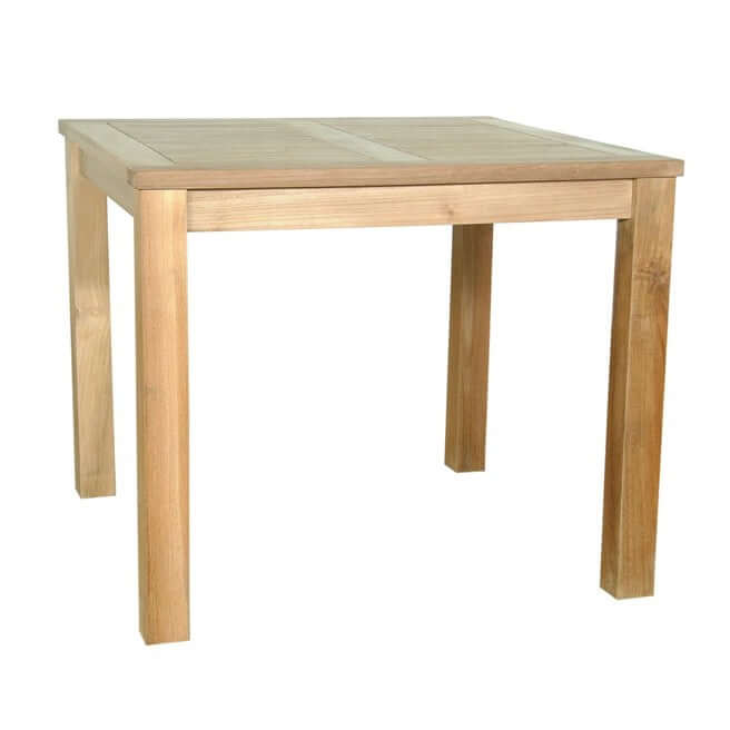Anderson Teak Bahama 35 Square Bistro Table Top View of Tabletop Surface