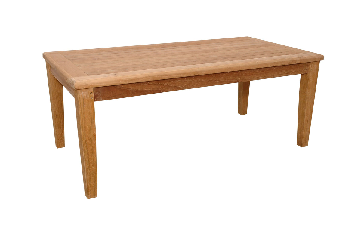 Anderson Teak Brianna Rectangular Coffee Table in Outdoor Lounge Setting