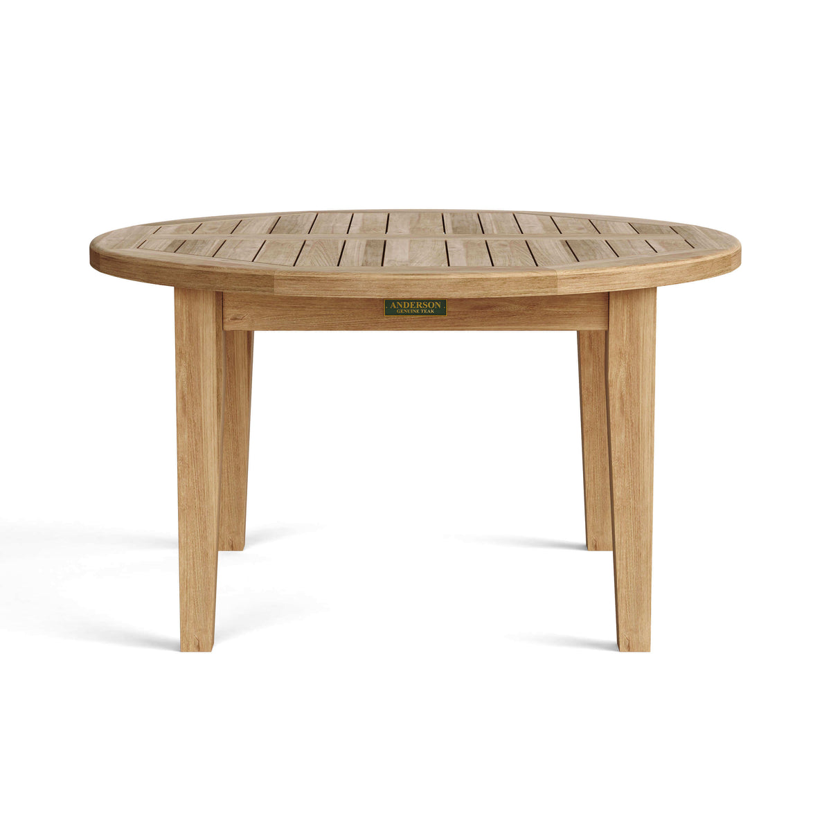 Anderson Teak Brianna 35 Round Coffee Table Top View of Coffee Table Surface