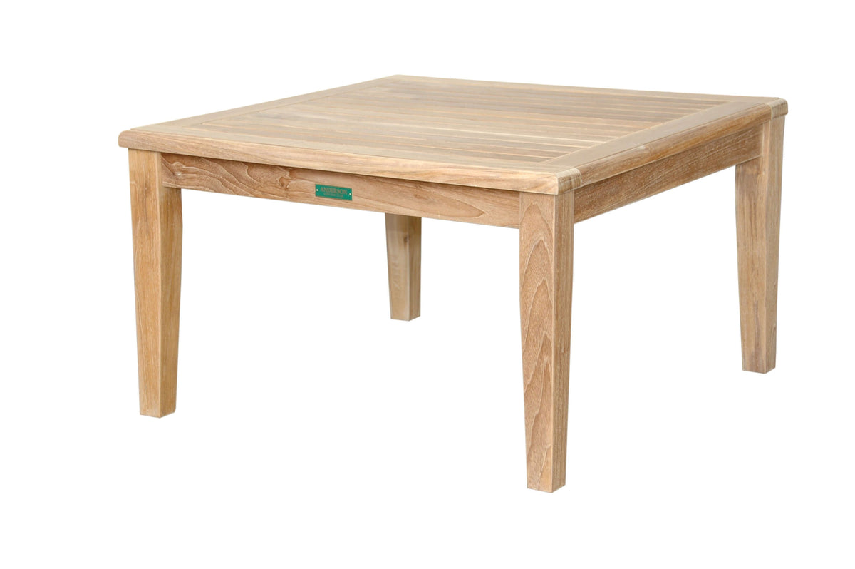 Anderson Teak Brianna 32 Square Coffee Table in Outdoor Lounge Setting