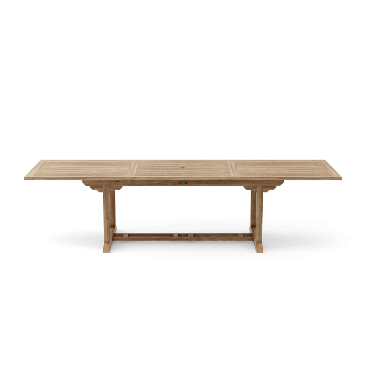Anderson Teak Bahama 118 Rectangular Extension Table Detail with Teak Tabletop Joinery and Frame Build