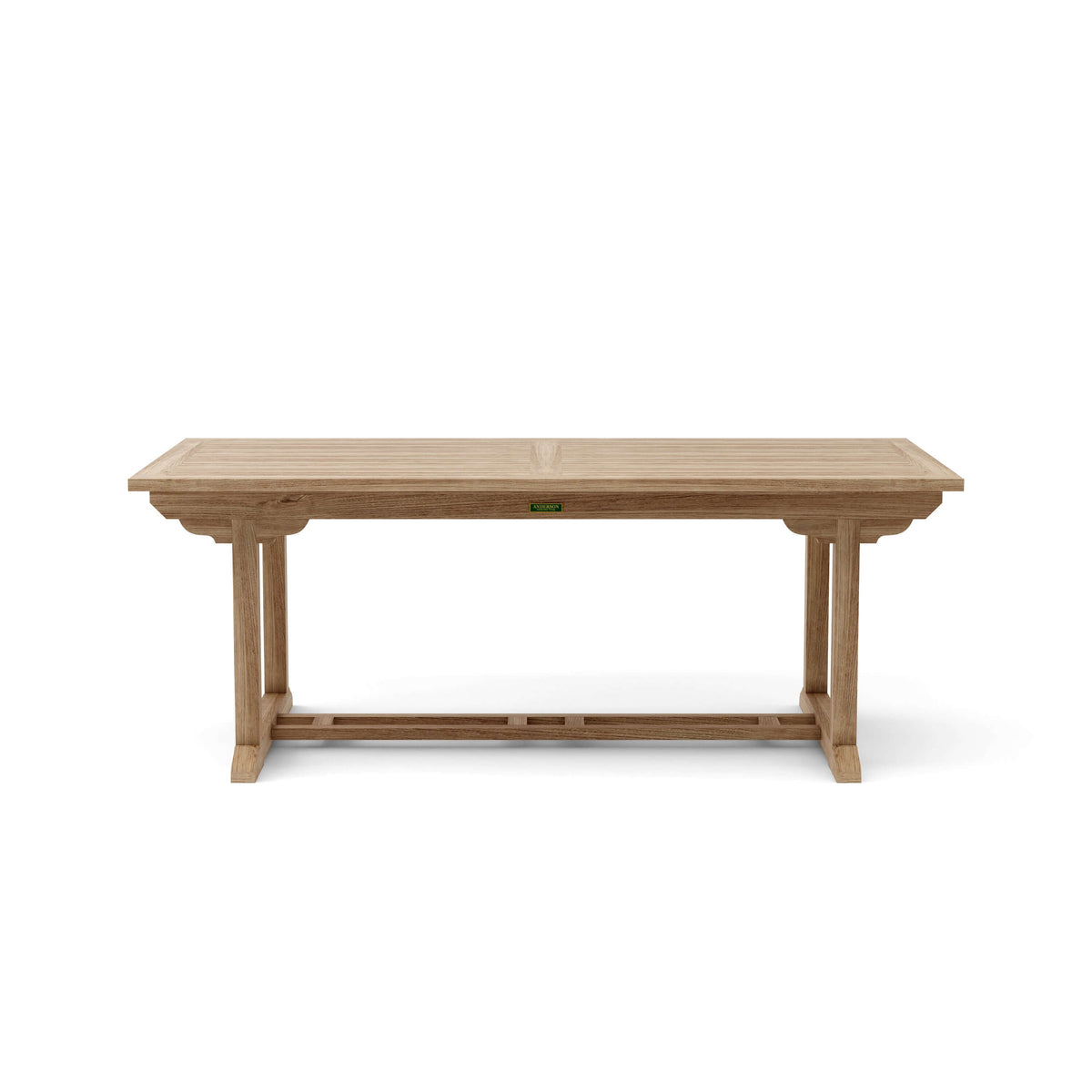 Anderson Teak Bahama 118 Rectangular Extension Table Top View of Tabletop Surface
