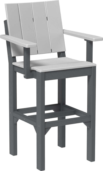 LuxCraft Outdoor Urban Arm Chair | Bar Height