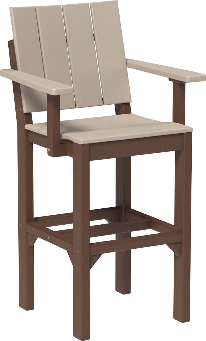 LuxCraft Outdoor Urban Arm Chair | Bar Height