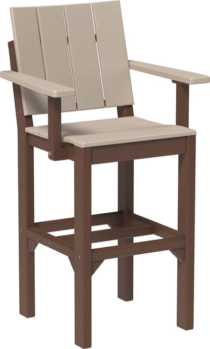 LuxCraft Outdoor Urban Arm Chair | Bar Height