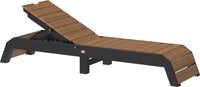 LuxCraft pool chaise lounge easily adjustable between a flat or reclined position