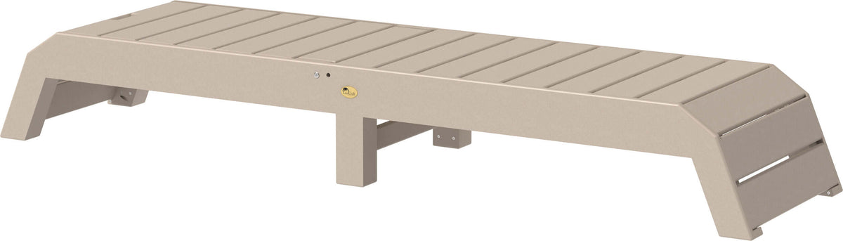 LuxCraft Urban Chaise Lounge in Weatherwood — Amish-crafted recycled poly, weather-resistant design