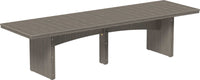LuxCraft Rectangular Outdoor Dining Table weather-resistant materials that features umbrella hole and variety of colors