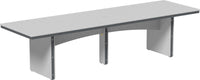 LuxCraft Rectangular Outdoor Dining Table weather-resistant materials that features umbrella hole and variety of colors