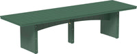 LuxCraft Rectangular Outdoor Dining Table weather-resistant materials that features umbrella hole and variety of colors