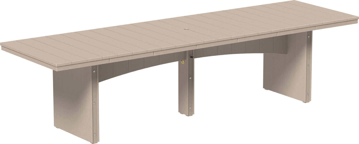 LuxCraft 10' Rectangular Outdoor Dining Table | Bar Height — rectangular outdoor table, fade-resistant poly