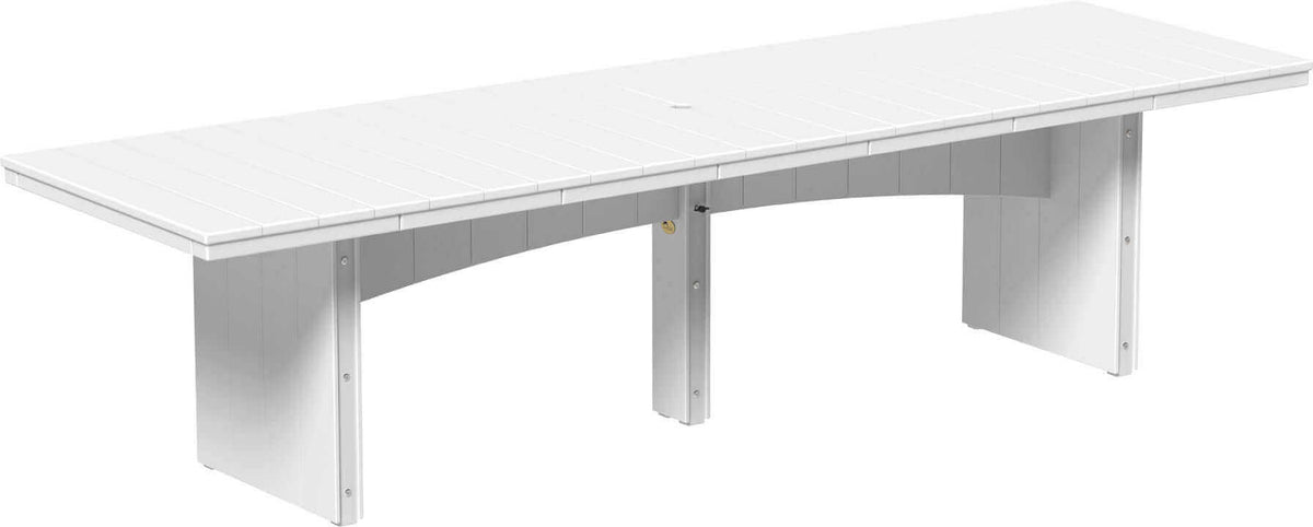 LuxCraft 10' Rectangular Outdoor Dining Table | Bar Height — Amish-crafted recycled poly, weather-resistant design