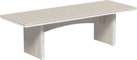 LuxCraft 3' x 8' rectangular outdoor dining table made with sturdy weather-resistant materials