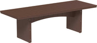 LuxCraft 3' x 8' rectangular outdoor dining table made with sturdy weather-resistant materials