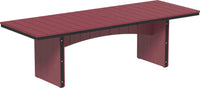LuxCraft 3' x 8' rectangular outdoor dining table made with sturdy weather-resistant materials