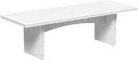 LuxCraft 3' x 8' rectangular outdoor dining table made with sturdy weather-resistant materials