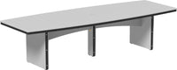 4' x 10' oval outdoor dining table that comfortably seats 10