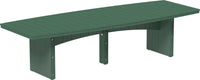 4' x 10' oval outdoor dining table that comfortably seats 10