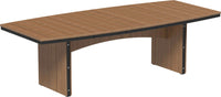 LuxCraft Oval Outdoor Dining Table accommodates up to 10 people features umbrella hole and variety of colors