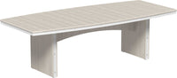 LuxCraft Oval Outdoor Dining Table accommodates up to 10 people features umbrella hole and variety of colors