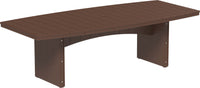 LuxCraft Oval Outdoor Dining Table accommodates up to 10 people features umbrella hole and variety of colors