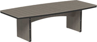 LuxCraft Oval Outdoor Dining Table accommodates up to 10 people features umbrella hole and variety of colors