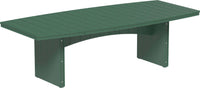 LuxCraft Oval Outdoor Dining Table accommodates up to 10 people features umbrella hole and variety of colors