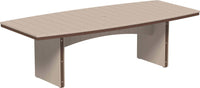 LuxCraft Oval Outdoor Dining Table accommodates up to 10 people features umbrella hole and variety of colors