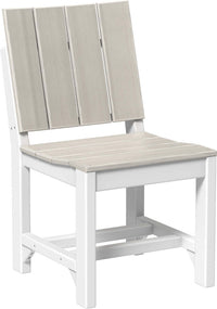 LuxCraft outdoor dining side chair crafted from high-density polyethylene recyclable plastic